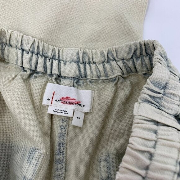 Anthropologie Beach pants light blue acid wash baggy easy fitting boyfriend XS - Picture 6 of 7